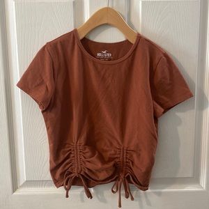 Hollister Cropped Cotton Crew Baby Tee